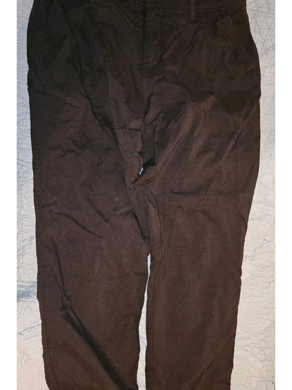 Gerry Men's Black Casual Pants Size 34 X 32 Fleece Lined